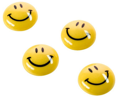 MAGNETOPLAN Magnet Smiley 20 mm 8 Stück gelb