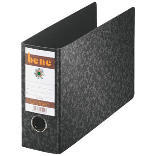 BENE Ordner 919 A5 quer Hartpappe breit 7.5 cm marmoriert