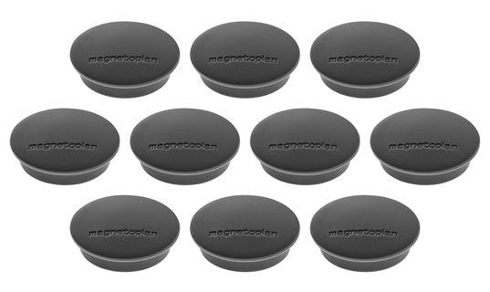 MAGNETOPLAN Magnet Discofix 30 mm 10 Stück schwarz
