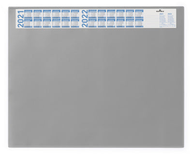 DURABLE Schreibunterlage 7204 mit Jahreskalender Kunststoff 65 x 52 cm grau
