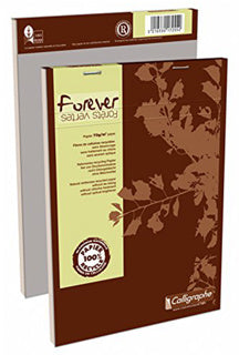 FOREVER Schreibblock A5 kariert weiß 100 Blatt