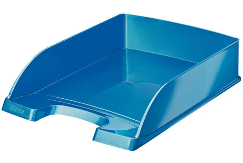 LEITZ Briefkorb A4 blau metallic