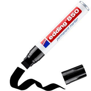 EDDING Permanentmarker 850 mit Keilspitze 5-15 mm schwarz