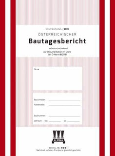 ALPINA Bautagebericht A10B A4 1x100 Blatt selbstdurchschreibend