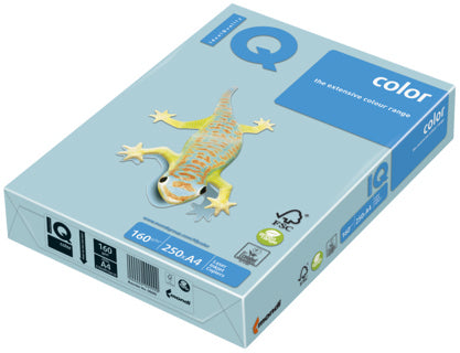 IQ Color Kopierpapier DIN A4 120 g/m² 250 Blatt pastell mittelblau