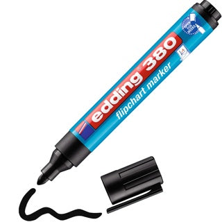 EDDING Flipchartmarker 380 mit Rundspitze 1.5-3 mm schwarz