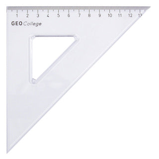 ARISTO Dreieck College 23420 45° Hypotenuse 20 cm transparent