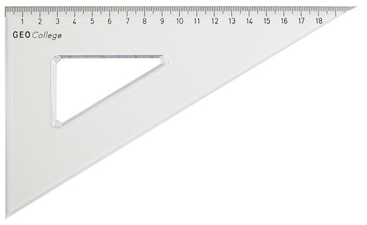 ARISTO Dreieck College 23620 60° Hypotenuse 24 cm transparent