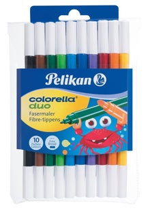 PELIKAN Faserschreiber 407/10 Duo 10 Stück mehrere Farben