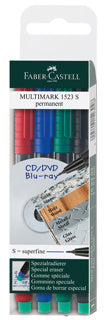 FABER-CASTELL OHP-Stift Multimark 1523 permanent S 4er Etui
