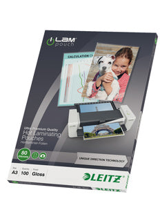 LEITZ Laminierfolien iLAM UDT A3 80 µm 100 Stück