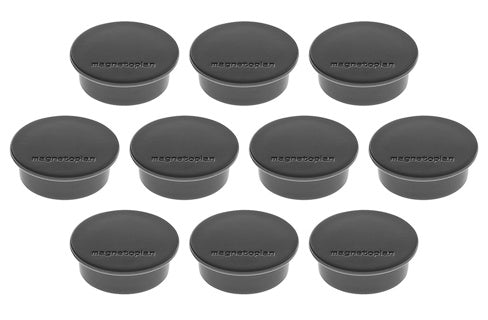 MAGNETOPLAN Magnet Discofix 40 mm 10 Stück schwarz