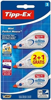 TIPP-EX Mini Pocket Mouse Korrekturroller 6 m 2+1 gratis transparent