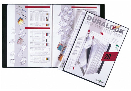 DURABLE Sichtbuch 2421 DURALOOK® A4 mit 10 Hüllen Kunststoff 232 x 305 x 9 mm schwarz