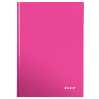 LEITZ Notizbuch WOW A4 80 Blatt kariert pink