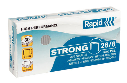 RAPID Strong Heftklammern 26/6 5.000 Stück