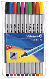 PELIKAN Fineliner 96 10 Stück mehrere Farben