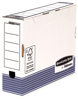 FELLOWES Archivbox Bankers Box A4 blau/weiß