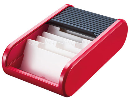 HELIT Visitenkartenbox H6218092 Personal rot/schwarz