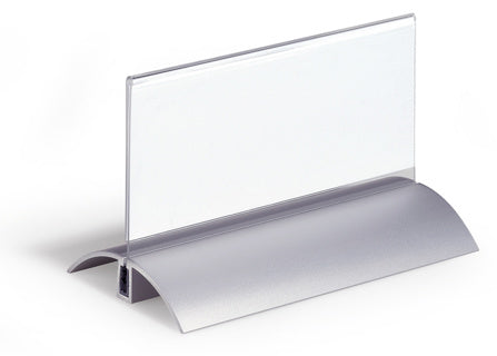 DURABLE Tischnamensschild 8201 PRESENTER DE LUXE 2 Stück 61 x 150 mm transparent