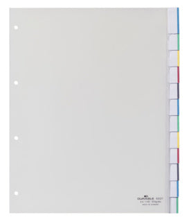 DURABLE Register 6831 A4+ 10teilig blanko PP 13 mm transparent