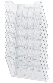 EXACOMPTA Prospektständer Multiform 64258D A4 quer 6 Fächer transparent