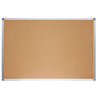 OPTIMA Korktafel mit Aluminiumrahmen 60 x 90 cm braun