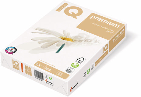 IQ premium Kopierpapier DIN A3 120 g/m² 250 Blatt weiß