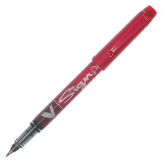 PILOT Fineliner 4102 V Sign Pen 0.6 mm rot