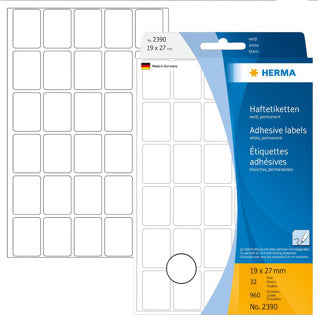 HERMA Vielzwecketiketten 2390 960 Stück 19 x 27 mm weiß