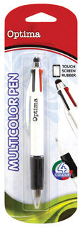 OPTIMA Kugelschreiber Multicolor Pen mit Touchfunktion