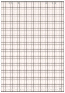BÜROLINE Flipchartblock Recycling 5 Stück à 20 Blatt 65 x 98 cm kariert