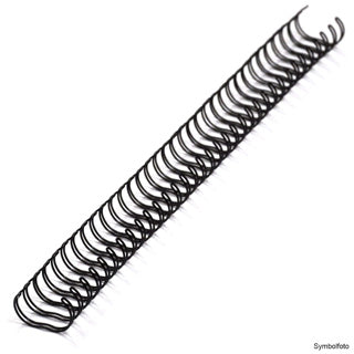 RECOsystems Drahtbinderücken 2:1 9.5 mm 100 Stück schwarz