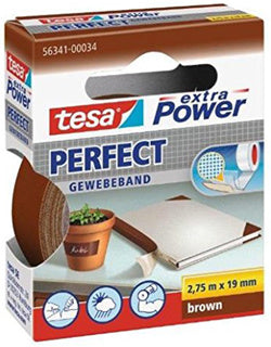TESA Gewebeband 56341 Extra Power Perfect 19 mm x 2.75 m braun