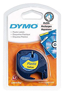 DYMO Schriftband LetraTag® S0721620 12 mm x 4 ml schwarz auf gelb