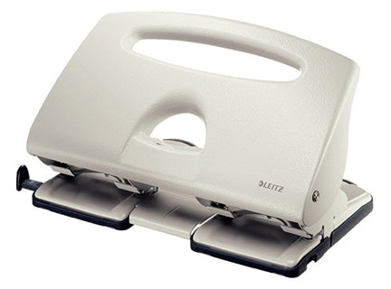 LEITZ Doppellocher für 40 Blatt grau