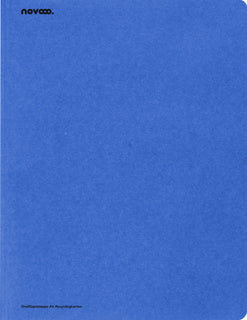 NOVOOO Dreiflügelmappe DIN A4 Recyclingkarton blau