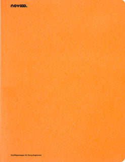NOVOOO Dreiflügelmappe DIN A4 Recyclingkarton orange