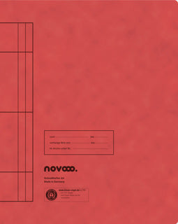NOVOOO Schnellhefter DIN A4 Recyclingkarton 250 g/m² rot