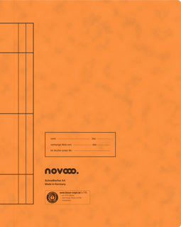 NOVOOO Schnellhefter DIN A4 Recyclingkarton 250 g/m² orange