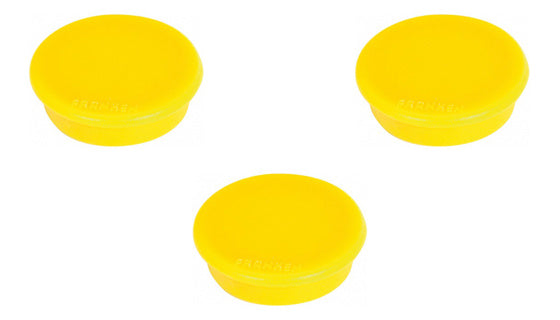 FRANKEN Magnet 32 mm 10 Stück gelb