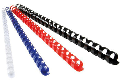 RECOsystems Binderücken PP 21 Ringe 10 mm 100 Stück schwarz