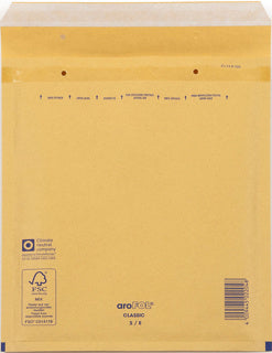 ÖKI Luftpolstertasche ÖKI-FOL/15B DIN B5/C5 mit Haftstreifen braun