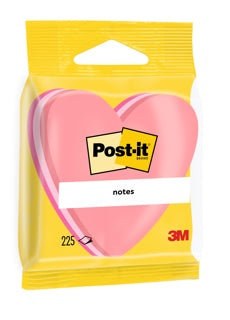 POST-IT® Haftnotizwürfel 2007H "Herz" 225 Blatt 70 x 70 mm mehrfarbig