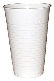 Becher Plastik 100 Stück 0.25 l weiß