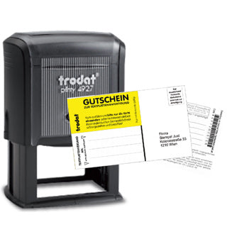 TRODAT Stempel Printy 4927 59 x 39 mm 8-zeilig mit Gutschein