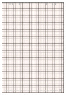 LANDRÉ Flipchartblock Recycling 10 Stück à 20 Blatt flach 65 x 98 cm kariert