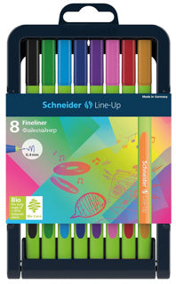 SCHNEIDER Fineliner Line-Up 0.4 mm 8 Stück mehrere Farben