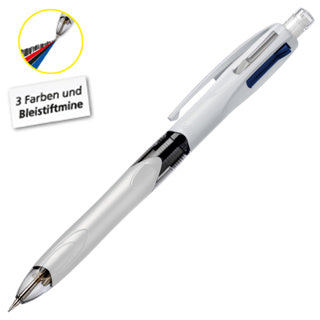 BIC Vierfarbkugelschreiber 4 Colours 3+1HB 3 Schreibfarben/1 Bleistiftmine HB 0.32 mm mehrfarbig
