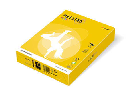 NIVEUS Color intensiv Kopierpapier DIN A3 80 g/m² 500 Blatt intensivgelb